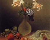 马丁 约翰逊 赫德 : A Vase of Corn Lilies and Heliotrope